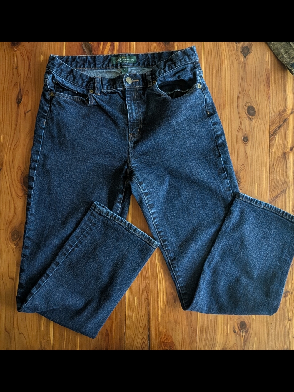 Lauren Ralph Lauren Women's Straight-Leg Jeans in Dark Indigo